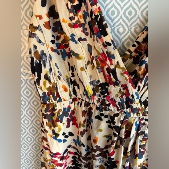 Alice + Olivia Silk Blend Mini Wrap Dress -S - Picture 5 of 8